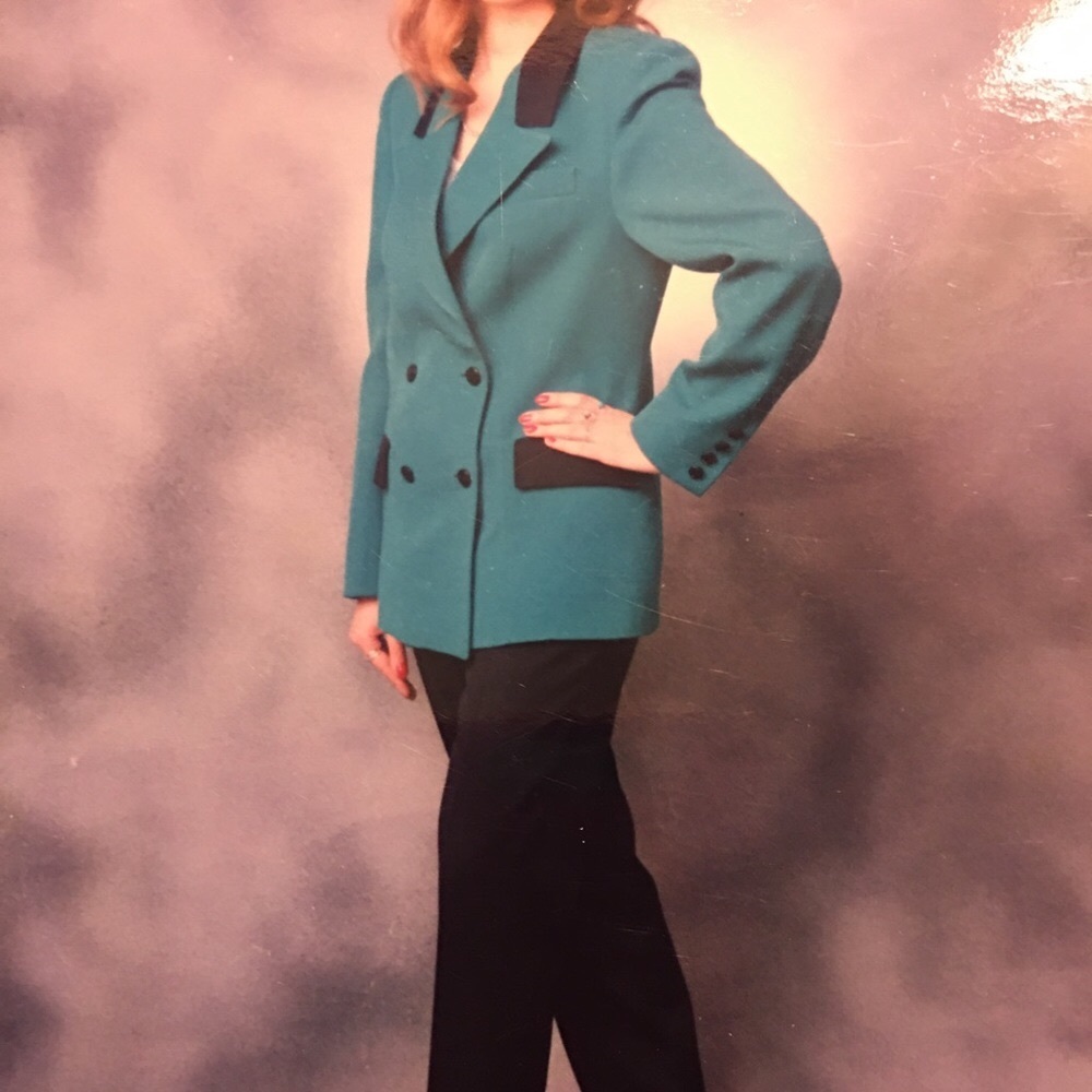 Blazer Jacket wool blend lined with atlas Custom Made in Ukraine Size S - Picture 5 of 8